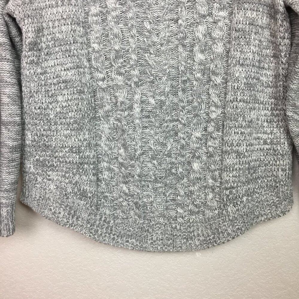IT'S OUR TIME Heathered Gray Knit Sweater Sz XL - Picture 4 of 6